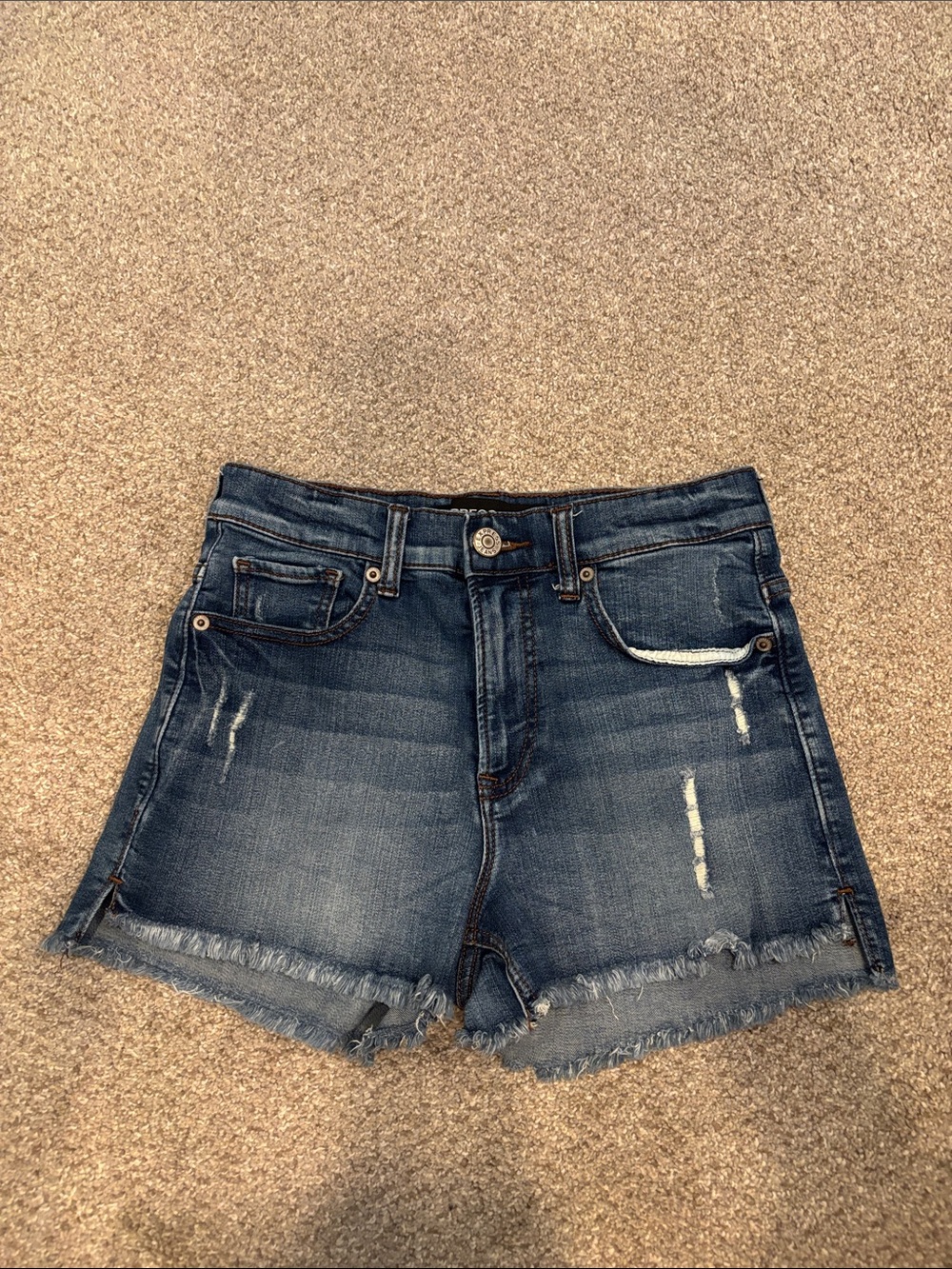 Express Jean distressed shorts